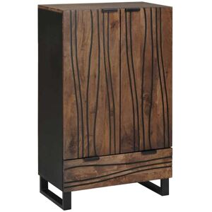 Vidaxl - Highboard with Drawer Brown 60 x 33 x 100 cm Solid mango wood Vidaxl - Highboard with Drawer Brown 60 x 33 x 100 cm Solid mango wood