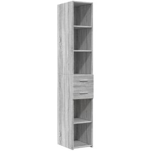Highboard Grey Sonoma 30x42.5x185 cm Engineered Wood Vidaxl Highboard Grey Sonoma 30x42.5x185 cm Engineered Wood Vidaxl