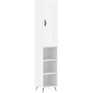 JINLEFU Highboard White 34.5x34x180 cm Engineered Wood vidaXL JINLEFU Highboard White 34.5x34x180 cm Engineered Wood vidaXL