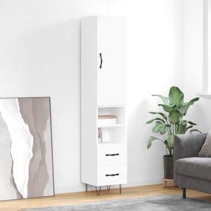 vidaXL Credenza 34.5x34x180 cm White - Credenza vidaXL Credenza 34.5x34x180 cm White - Credenza