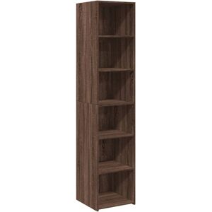 Highboard Brown Oak 40x41x185 cm Engineered Wood Vidaxl Highboard Brown Oak 40x41x185 cm Engineered Wood Vidaxl