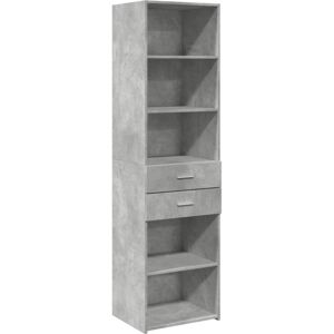 Highboard Concrete Grey 50x42.5x185 cm Engineered Wood Vidaxl Highboard Concrete Grey 50x42.5x185 cm Engineered Wood Vidaxl