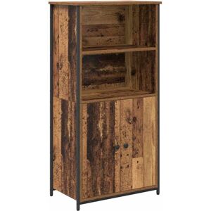 Highboard Old Wood 62 x 36 x 121.5 cm Engineered Wood vidaXL Highboard Old Wood 62 x 36 x 121.5 cm Engineered Wood vidaXL
