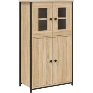 Highboard Sonoma Oak 62x32x106.5 cm Engineered Wood Vidaxl Highboard Sonoma Oak 62x32x106.5 cm Engineered Wood Vidaxl