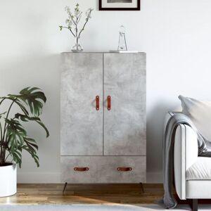 Highboard Concrete Grey 69.5x31x115 cm Engineered Wood Vidaxl Highboard Concrete Grey 69.5x31x115 cm Engineered Wood Vidaxl
