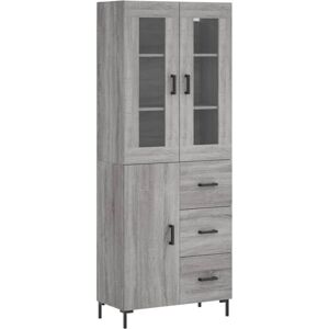 vidaXL Grey Sonoma Sideboard - Engineered Wood Furniture vidaXL Grey Sonoma Sideboard - Engineered Wood Furniture