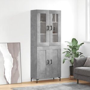vidaXL Highboard Concrete Grey - Storage Cabinet vidaXL Highboard Concrete Grey - Storage Cabinet