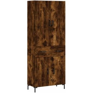 vidaXL Smoked Oak Highboard - 69.5x34x180 cm Sideboard vidaXL Smoked Oak Highboard - 69.5x34x180 cm Sideboard