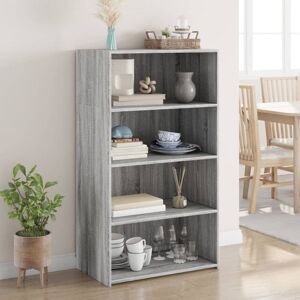 Highboard Grey Sonoma 70x41x124 cm Engineered Wood Vidaxl Highboard Grey Sonoma 70x41x124 cm Engineered Wood Vidaxl