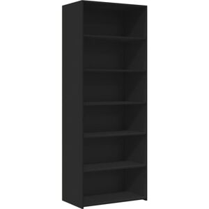 Highboard Black 70x41x185 cm Engineered Wood Vidaxl Highboard Black 70x41x185 cm Engineered Wood Vidaxl