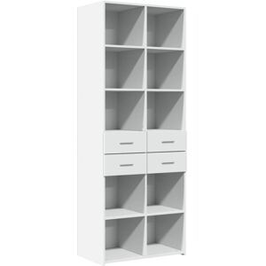 Highboard White 70x42.5x185 cm Engineered Wood Vidaxl Highboard White 70x42.5x185 cm Engineered Wood Vidaxl