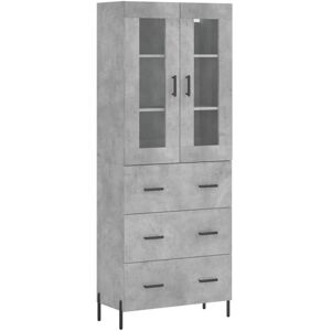 vidaXL Concrete Grey 69.5x34x180 cm Storage Cabinet - Storage Cabinet vidaXL Concrete Grey 69.5x34x180 cm Storage Cabinet - Storage Cabinet
