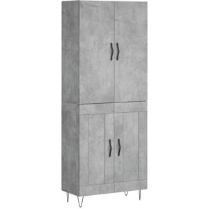 Highboard Concrete Grey 69.5x34x180 cm Engineered Wood vidaXL Highboard Concrete Grey 69.5x34x180 cm Engineered Wood vidaXL