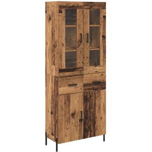 Highboard Old Wood 69.5 x 34 x 180 cm Engineered Wood vidaXL Highboard Old Wood 69.5 x 34 x 180 cm Engineered Wood vidaXL