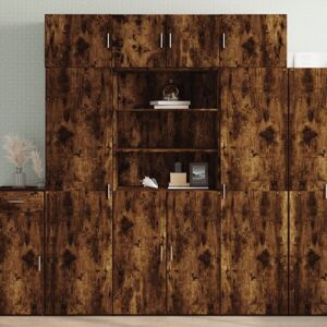 Highboard Smoked Oak 80x42.5x185 cm Engineered Wood vidaXL Highboard Smoked Oak 80x42.5x185 cm Engineered Wood vidaXL