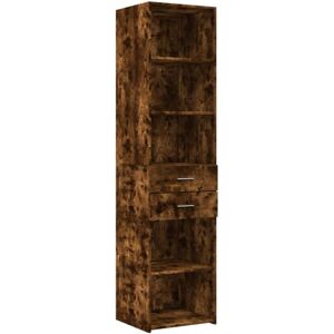 vidaXL 45x42.5x185 cm Smoked Oak Sideboard - Sideboard Cabinet vidaXL 45x42.5x185 cm Smoked Oak Sideboard - Sideboard Cabinet