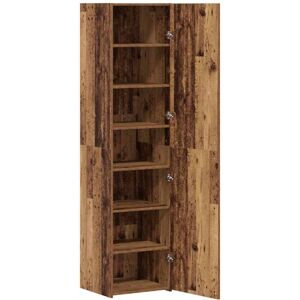 Highboard Old Wood 45x42.5x185 cm Engineered Wood Vidaxl Highboard Old Wood 45x42.5x185 cm Engineered Wood Vidaxl