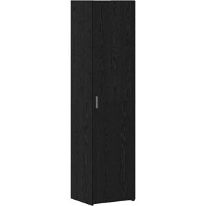 Highboard Black Oak 45x42.5x185 cm Engineered Wood Vidaxl Highboard Black Oak 45x42.5x185 cm Engineered Wood Vidaxl