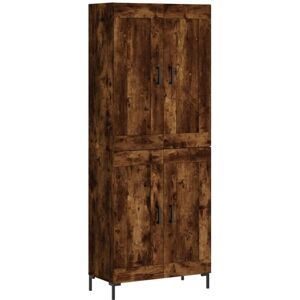 VidaXL Smoked Oak Highboard - Furniture for Stylish Storage VidaXL Smoked Oak Highboard - Furniture for Stylish Storage