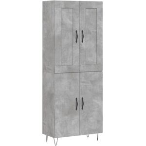 vidaXL Highboard Beton Gri 69,5x34x180 cm - Highboard vidaXL Highboard Beton Gri 69,5x34x180 cm - Highboard