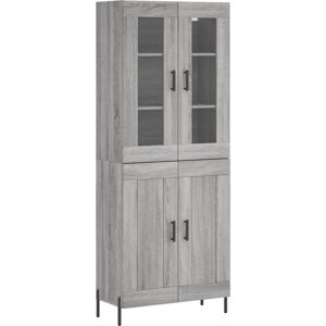vidaXL Gray Sonoma Tall Cabinet - Furniture Type vidaXL Gray Sonoma Tall Cabinet - Furniture Type