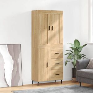 Highboard Sonoma Oak 69.5x34x180 cm Engineered Wood Vidaxl Highboard Sonoma Oak 69.5x34x180 cm Engineered Wood Vidaxl