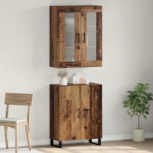 Highboard Old wood 69.5 x 34 x 180 cm Engineered wood vidaXL Highboard Old wood 69.5 x 34 x 180 cm Engineered wood vidaXL