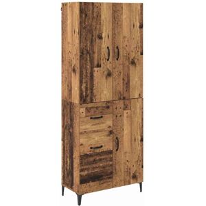 Highboard Old Wood 69.5 x 34 x 180 cm Engineered Wood vidaXL Highboard Old Wood 69.5 x 34 x 180 cm Engineered Wood vidaXL