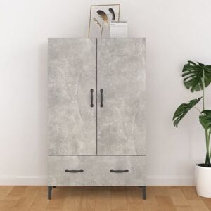 Highboard Concrete Grey 70x31x115 cm Engineered Wood Vidaxl Highboard Concrete Grey 70x31x115 cm Engineered Wood Vidaxl