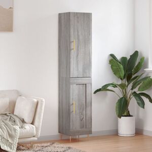 JINLEFU Highboard Grey Sonoma 34.5x34x180 cm Engineered Wood vidaXL JINLEFU Highboard Grey Sonoma 34.5x34x180 cm Engineered Wood vidaXL