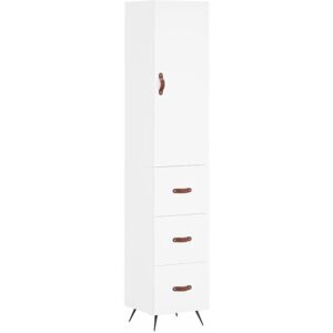 Highboard White 34.5x34x180 cm Engineered Wood Vidaxl Highboard White 34.5x34x180 cm Engineered Wood Vidaxl