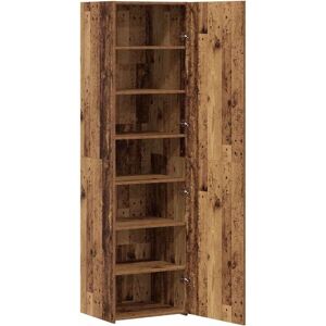 Highboard Old Wood 50x42.5x185 cm Engineered Wood Vidaxl Highboard Old Wood 50x42.5x185 cm Engineered Wood Vidaxl