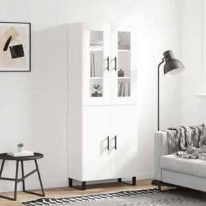 JINLEFU Highboard White 69.5x34x180 cm Engineered Wood vidaXL JINLEFU Highboard White 69.5x34x180 cm Engineered Wood vidaXL