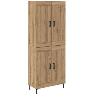 Highboard 2 pcs Artisan Oak Engineered Wood vidaXL Highboard 2 pcs Artisan Oak Engineered Wood vidaXL
