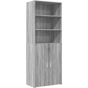 Highboard Grey Sonoma 70x42.5x185 cm Engineered Wood Vidaxl Highboard Grey Sonoma 70x42.5x185 cm Engineered Wood Vidaxl