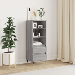 Highboard Grey Sonoma 40x36x110 cm Engineered Wood Vidaxl Highboard Grey Sonoma 40x36x110 cm Engineered Wood Vidaxl