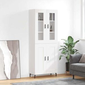 vidaXL White Highboard - Elegant Storage Cabinet for Interior vidaXL White Highboard - Elegant Storage Cabinet for Interior