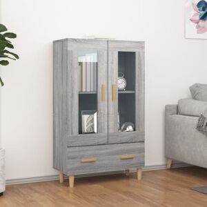 Highboard Grey Sonoma 70x31x115 cm Engineered Wood Vidaxl Highboard Grey Sonoma 70x31x115 cm Engineered Wood Vidaxl