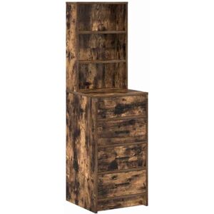 Highboard Smoked oak 40 x 41 x 135 cm Engineered wood Vidaxl Highboard Smoked oak 40 x 41 x 135 cm Engineered wood Vidaxl