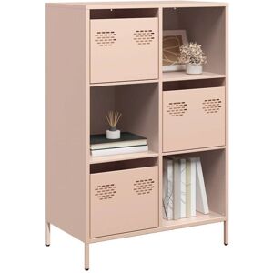 Highboard Pink 68x39x103.5 cm Steel Vidaxl Highboard Pink 68x39x103.5 cm Steel Vidaxl
