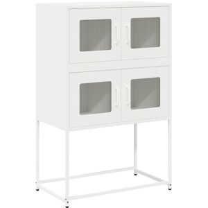 Highboard White 68x39x107 cm Steel Vidaxl Highboard White 68x39x107 cm Steel Vidaxl