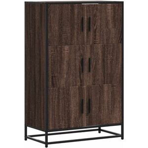 Vidaxl - Highboard Brown Oak 68x35x106.5 cm Engineered Wood and Metal Vidaxl - Highboard Brown Oak 68x35x106.5 cm Engineered Wood and Metal