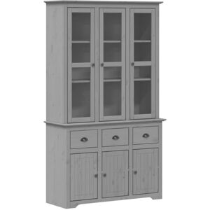 Vidaxl - Highborad 'bodo' Grey 115.5x43x200.5 cm Solid Wood Pine Vidaxl - Highborad 'bodo' Grey 115.5x43x200.5 cm Solid Wood Pine