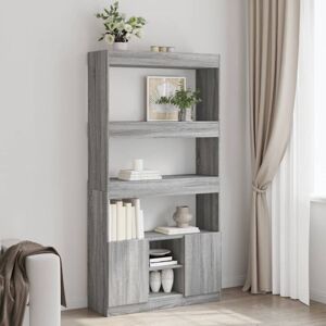 Highboard Grey Sonoma 92x33x180 cm Engineered Wood Vidaxl Highboard Grey Sonoma 92x33x180 cm Engineered Wood Vidaxl