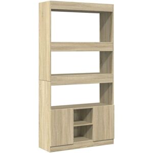 Highboard Sonoma Oak 92x33x180 cm Engineered Wood vidaXL Highboard Sonoma Oak 92x33x180 cm Engineered Wood vidaXL
