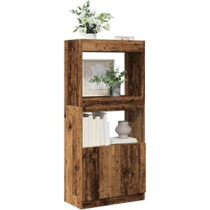 Vidaxl - Highboard Old Wood 63x33x140 cm Engineered Wood Vidaxl - Highboard Old Wood 63x33x140 cm Engineered Wood