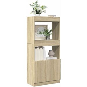 Vidaxl - Highboard Sonoma Oak 63x33x140 cm Engineered Wood Vidaxl - Highboard Sonoma Oak 63x33x140 cm Engineered Wood