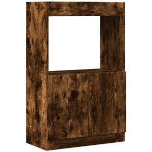 Highboard Smoked Oak 63x33x100 cm Engineered Wood vidaXL Highboard Smoked Oak 63x33x100 cm Engineered Wood vidaXL