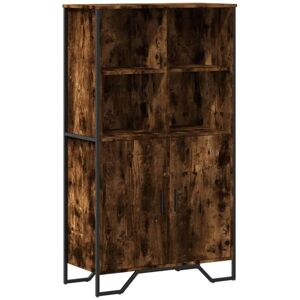 Highboard Smoked Oak 79.5x35.5x137.5 cm Engineered wood Vidaxl Highboard Smoked Oak 79.5x35.5x137.5 cm Engineered wood Vidaxl
