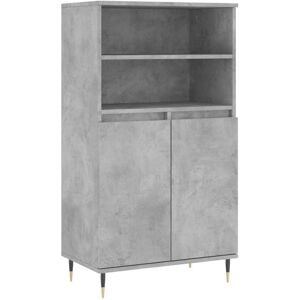 Highboard Concrete Grey 60x36x110 cm Engineered Wood Vidaxl Highboard Concrete Grey 60x36x110 cm Engineered Wood Vidaxl